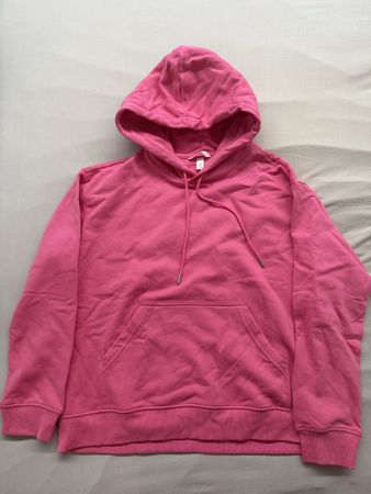 Pull à capuche rose femme taille M neuf