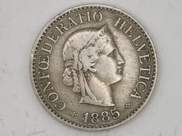 Tutti le monete: 10 rappen 1885 – Usato da Bure venduto da chap981