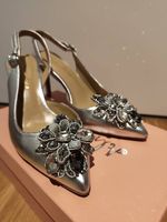 Slingback-Pumps silber (Gr. 38)