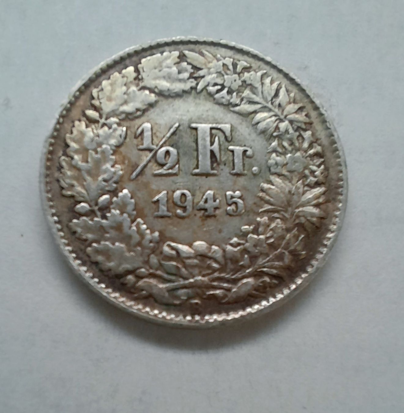 Tutti le monete: 1/2 Franken Silber 1945 – Usato da Bremgarten AG venduto da cec_5nzz