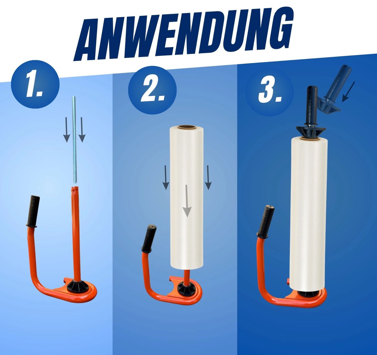 Autre stockage et transport: Stretchfolien Abroller Profi Orange – Neuf avec emballage d'origine à Bülach par RockBottomOffTheRamp 4