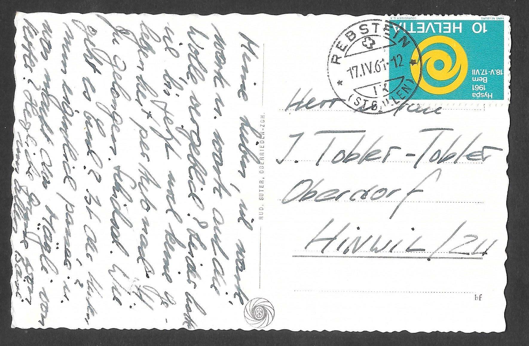 Cartoline postali: Thalwil Bahnhofquartier Gotthardstrasse – Usato da Olten venduto da clotaldi 1