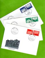 1970 - 6 FDC Orts - ET mit + ohne Zwischenstege SBK 45.--