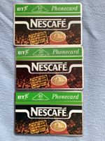 3 Telefonkarten British Telecom Nescafé 124 C, F, G