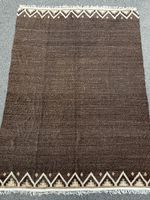 Wollteppich braun mit Muster Masse 338x261cm 