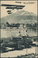 LUS  Luzern - Flugsaison 1911 - Flugzeug • Herbster - Schiff