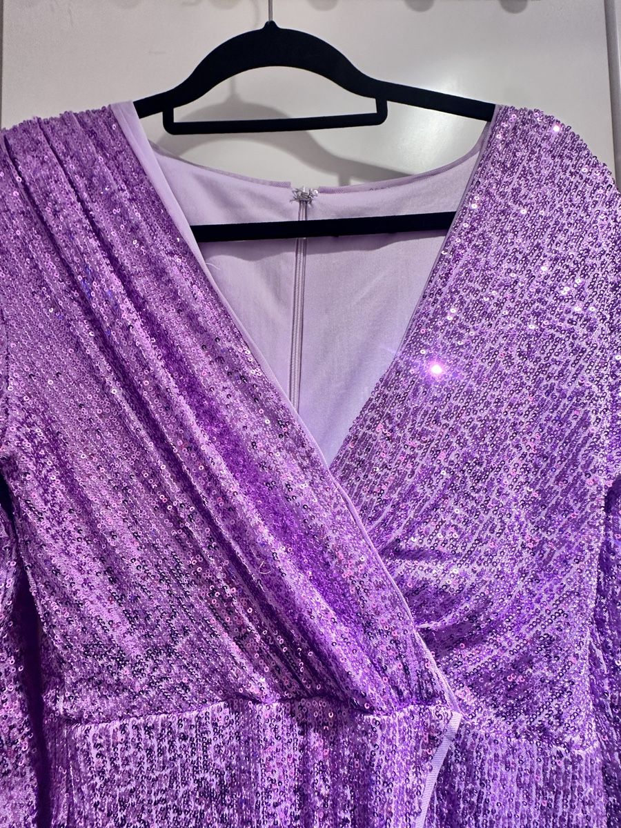 Zalando Vestiti: VESTITO ELEGANTE PAILLETTES LILLA – Nuovo (secondo la descrizione) da Locarno venduto da nat_7trq 1