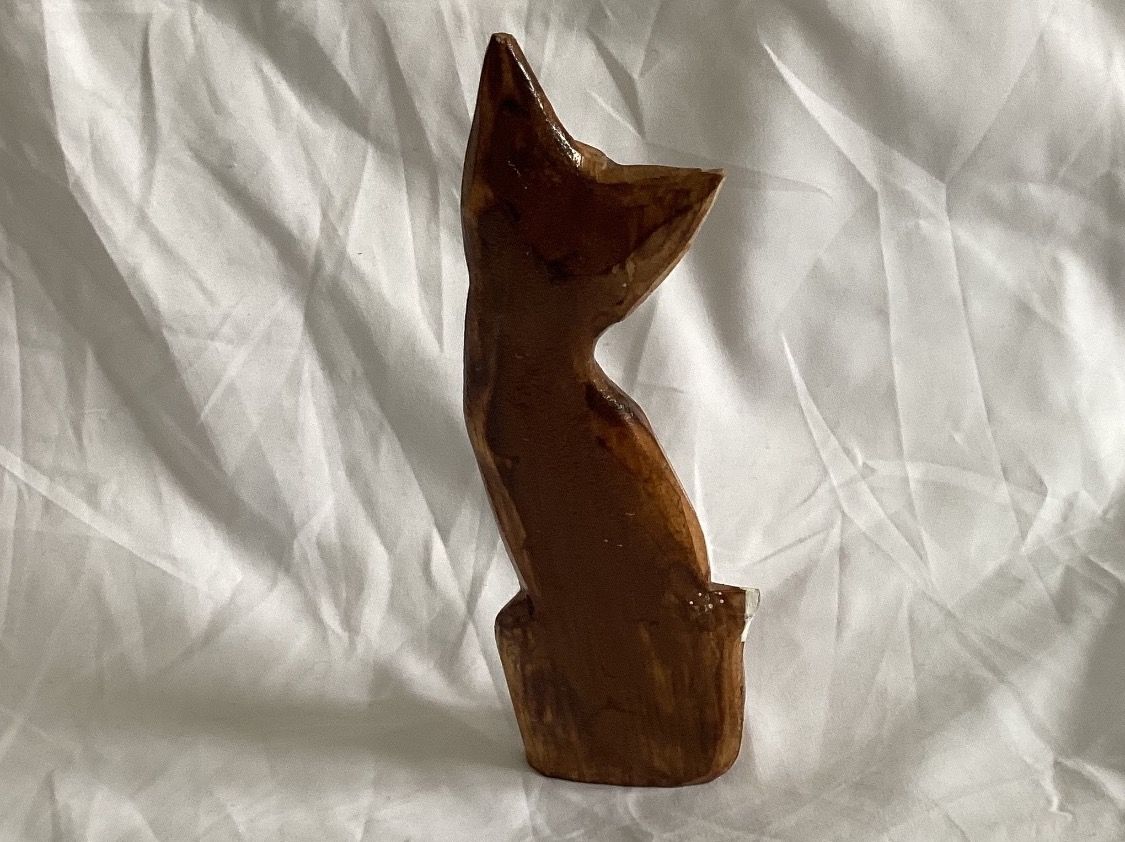 Statuette: Holz Katze – Usato da Wädenswil venduto da Gugugs1 1