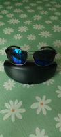 Klassische Sonnenbrille blaue Gläser