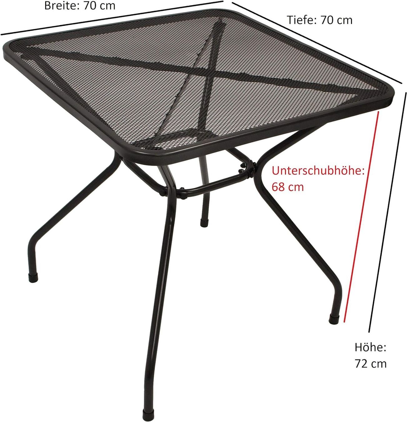 Tischset: Gartentisch Metall 70x70cm mit 2 Stühlen – Neu (gemäss Beschreibung) aus Frauenfeld von Bleeddragon 5
