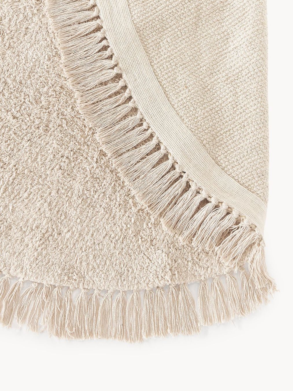 Westwing Tappeti: Runder Baumwollteppich Daya mit Fransen, CHF 159-40% – Nuovo (secondo la descrizione) da Otelfingen venduto da Yvonne_Outlet 4