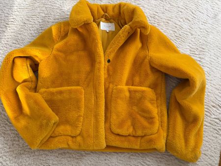 Herzige Teddy Jacke von Vila Gr. 36 senfgelb