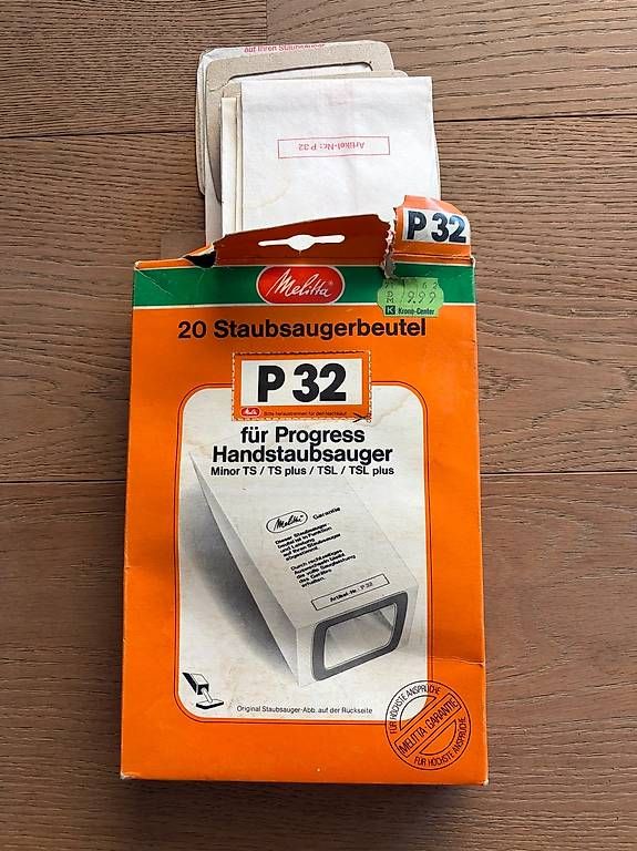 Aspirateurs & Accessoires: Melitta Staubsaugerbeutel P32 – D'occasion à Buchs ZH par Philipp2713