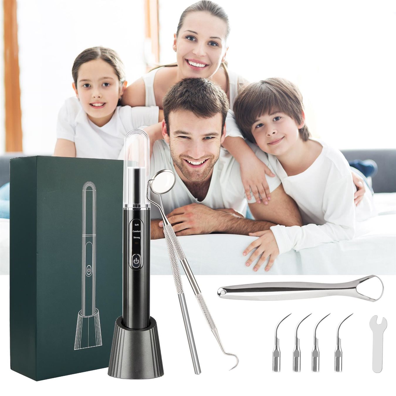 Zahnpflege: Zahnreinigung Set 3 Einstellbare Modi – Neu (gemäss Beschreibung) aus Thun von 365buy 6