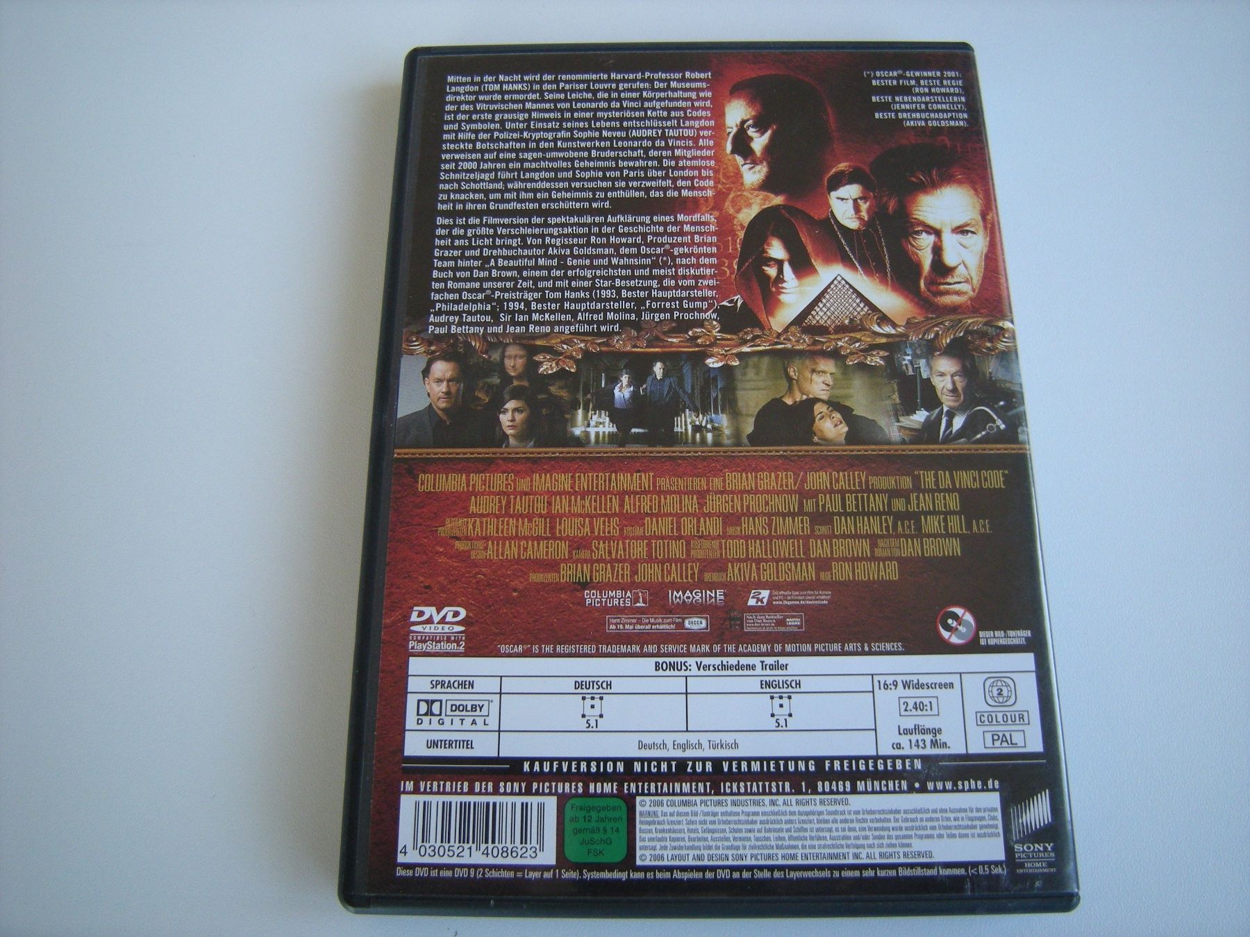 Tutti i DVDs: THE DA VINCI CODE - Sakrileg – Usato da Basel venduto da Ceebee62 1