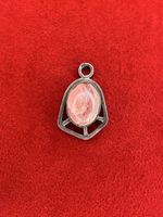 Vintage 925 Silber Anhänger mit Rhodochrosit Stein, Israel