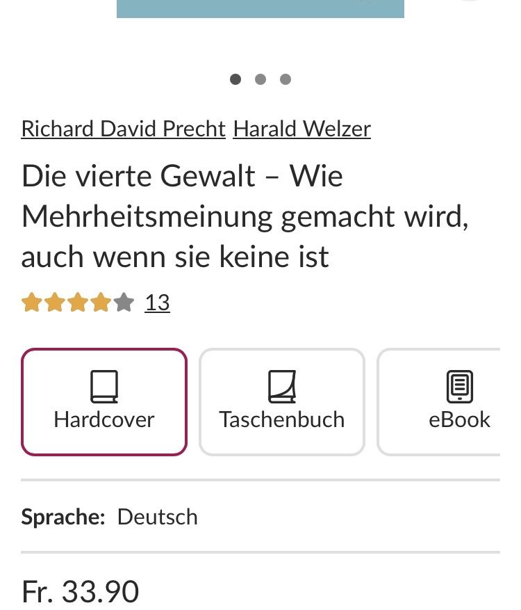 Libri: Die vierte Gewalt – Nuovo (secondo la descrizione) da Buchs AG venduto da Allerleis 4