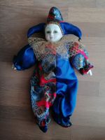 Porzellan Clown Puppe Harlekin Deko Karneval Fasnacht