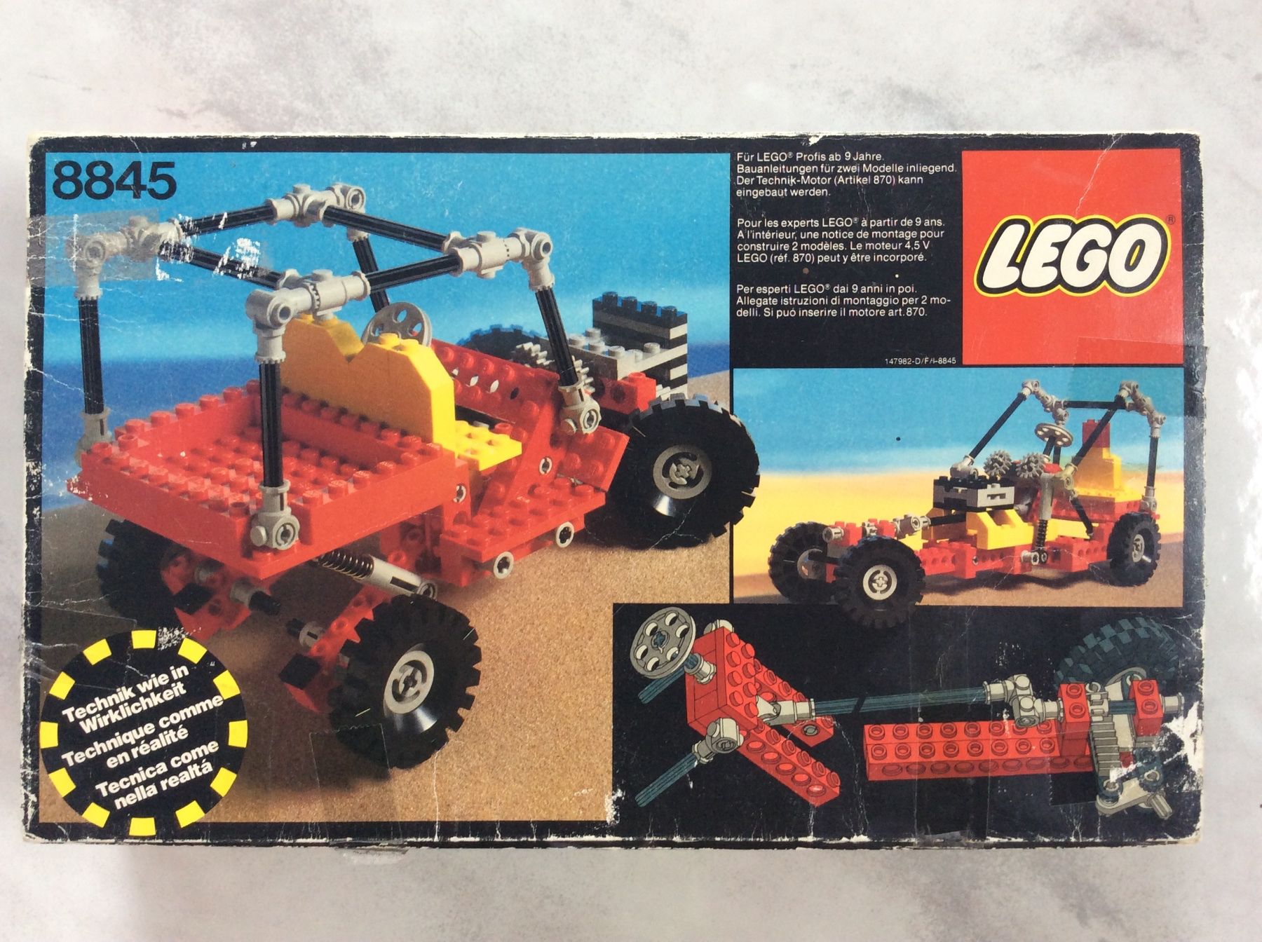 Lego Kit di costruzioni: Lego Technik 8845, Buggy, 1980, in der Originalverpackung – Usato da Willerzell venduto da Eluchs