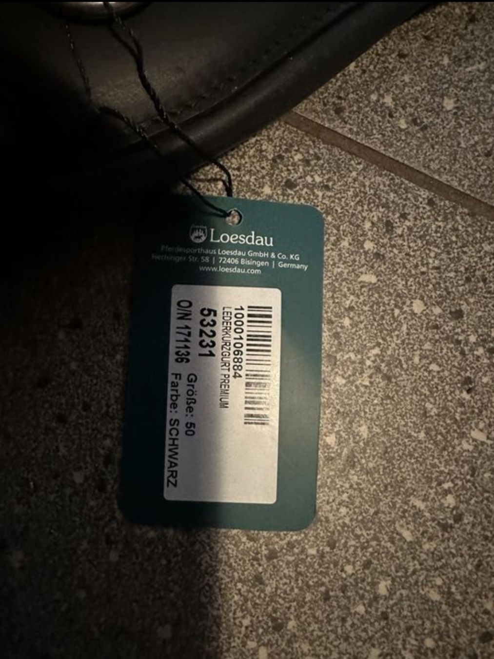 Sattel & Sattelzubehör: Leder Sattelgurt 50cm – Neu (gemäss Beschreibung) aus Bern von barzue