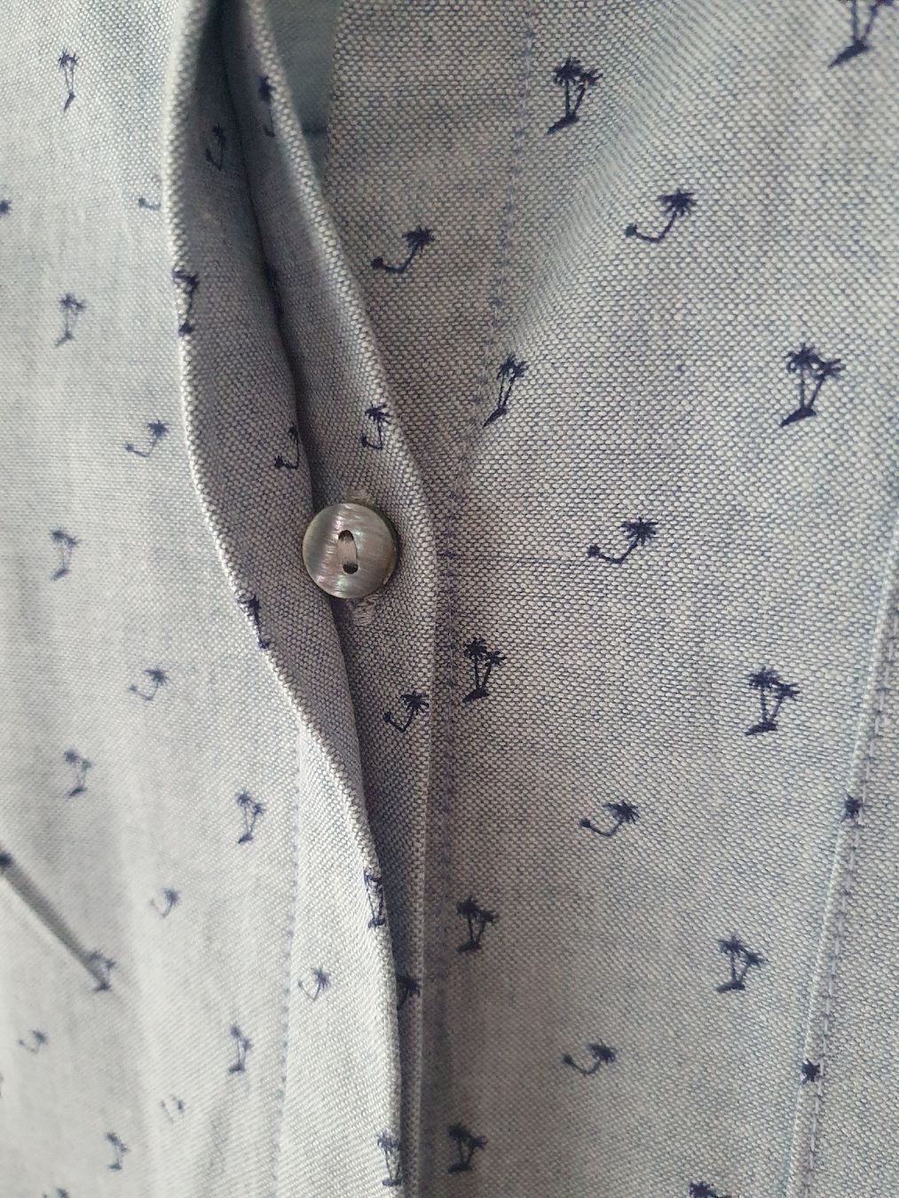 Camicette: Hemd/Bluse "It Hippie" mit Palmenmuster, Gr. S. – Usato da Steinach venduto da Xamax18 6