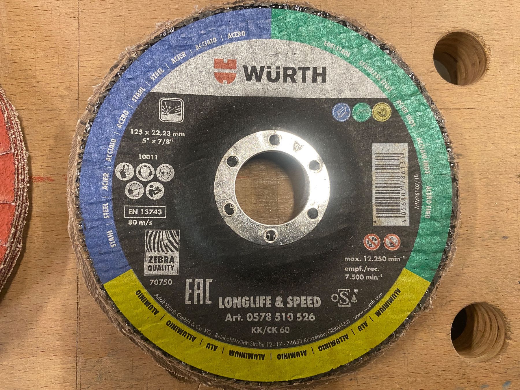 Würth Tutti gli attrezzi: Würth Lamellenfächerschleifscheiben ab 1.- – Nuovo (secondo la descrizione) da Wabern venduto da HK-Design 2