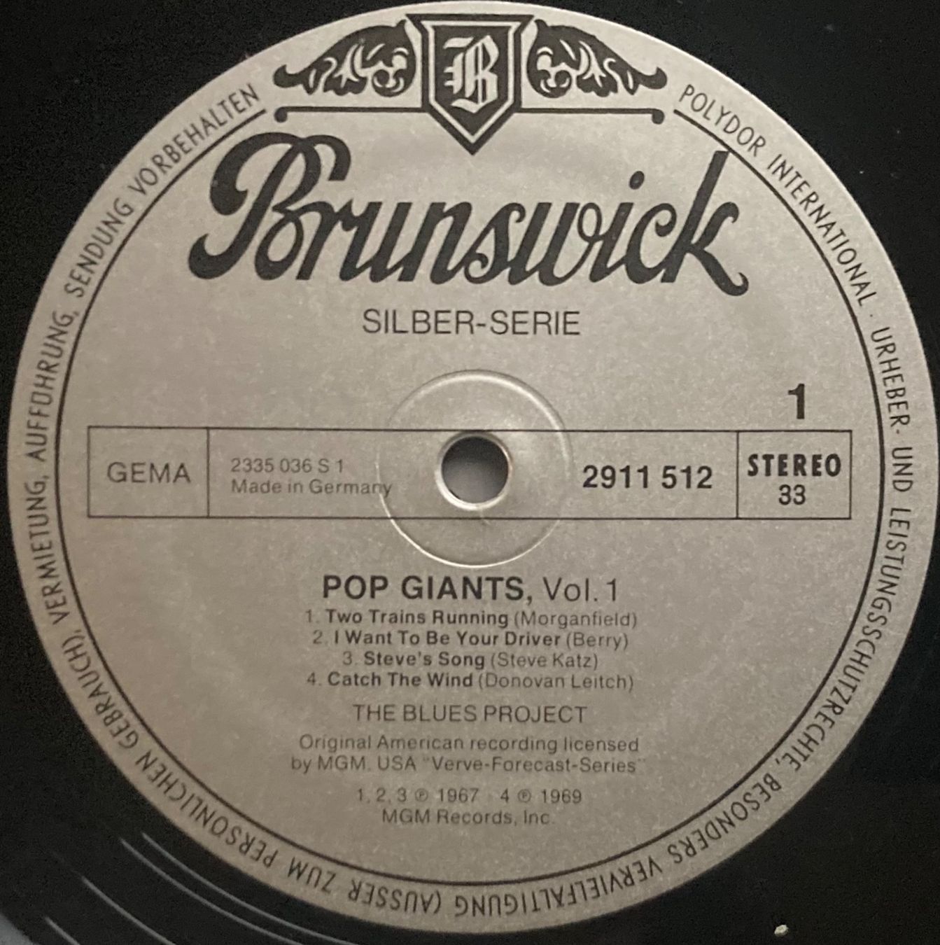 Dischi in vinile: THE BLUES PROJECT - POP GIANTS, VOL. 1 – Usato da Poliez-Pittet venduto da Newtown-Records 2