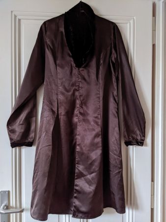 MAIS IL EST OÙ LE SOLEIL ? Manteau été/soirée satin brun S-M