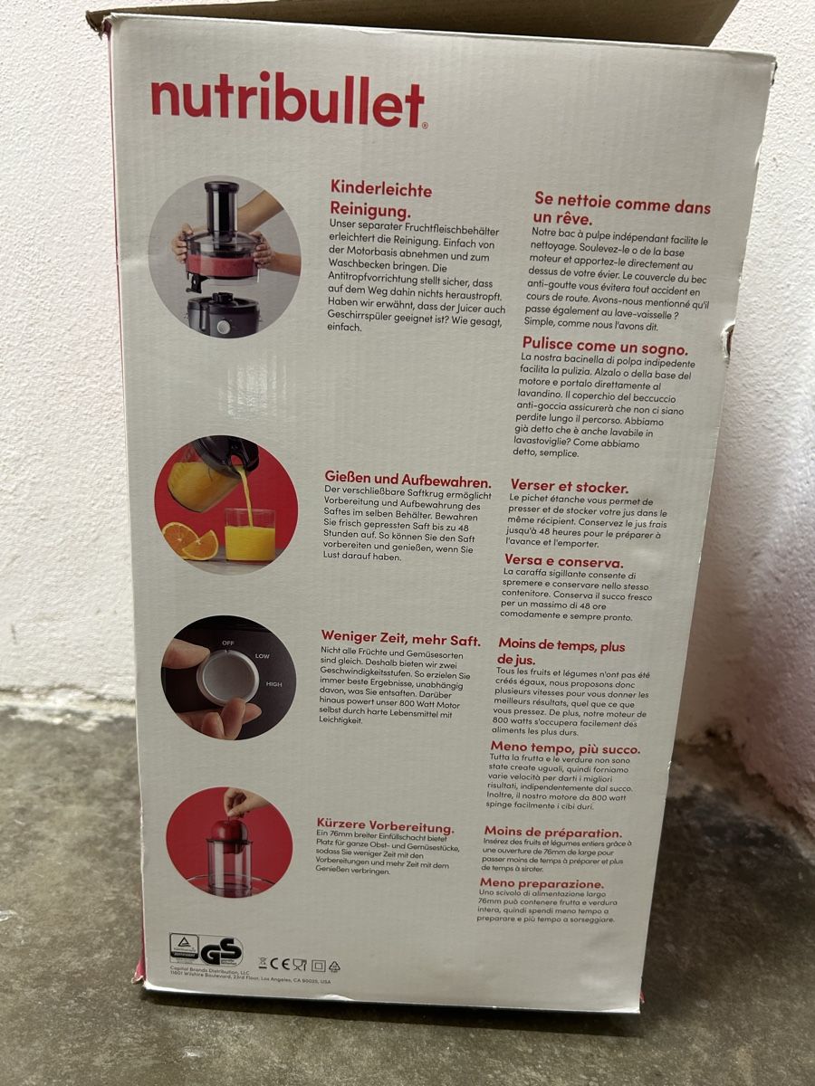 Nutribullet Elettrodomestici da cucina: Nutribullet Juicer – Usato da Luzern venduto da Juhui06 4