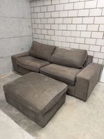 Bequemes 3er Sofa mit Hocker & Stauraum – Top Preis