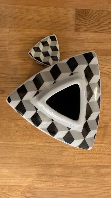 Vasen & Gefässe: Vase Schwarz Weiss Dekorativ – Gebraucht aus Horgen von Fioko1984 2
