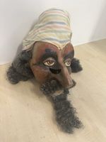 Alte Fasnachtslarve Araber Typ mit Bart