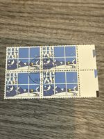 Schweiz Briefmarke Helvetia 50, Viererblock, Top Zustand!