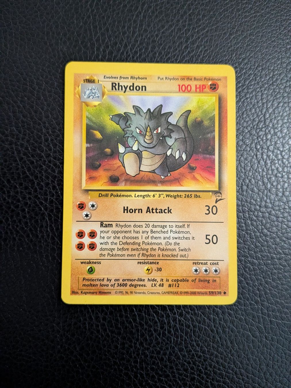Pokémon Carte collezionabili: Base Set 2 Rhydon 59/130 Ab 1 – Usato da Paradiso venduto da Pkmn10