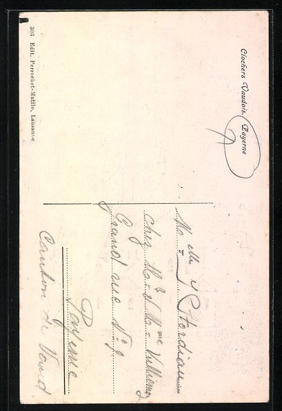 Cartoline postali: Künstler-AK Payerne, Clocher – Usato da Berlin venduto da bartko-reher 1