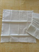 Tablecloth Set White Linen 6 Napkins Used Condition