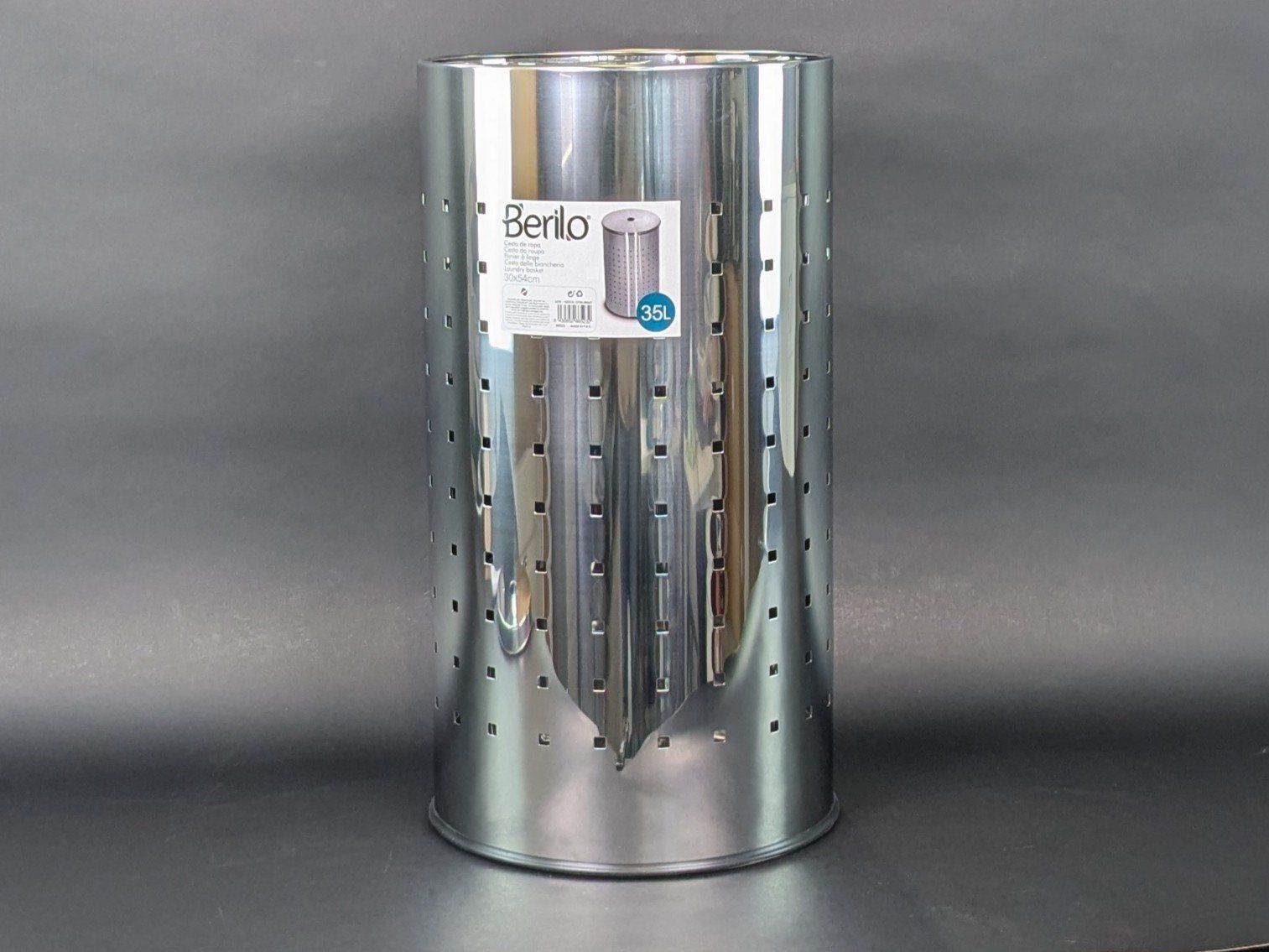 Cesti per biancheria: BERILO Wäschekorb Metall mit Deckel – Nuovo (secondo la descrizione) da Dintikon venduto da Restwert_Dintikon 1