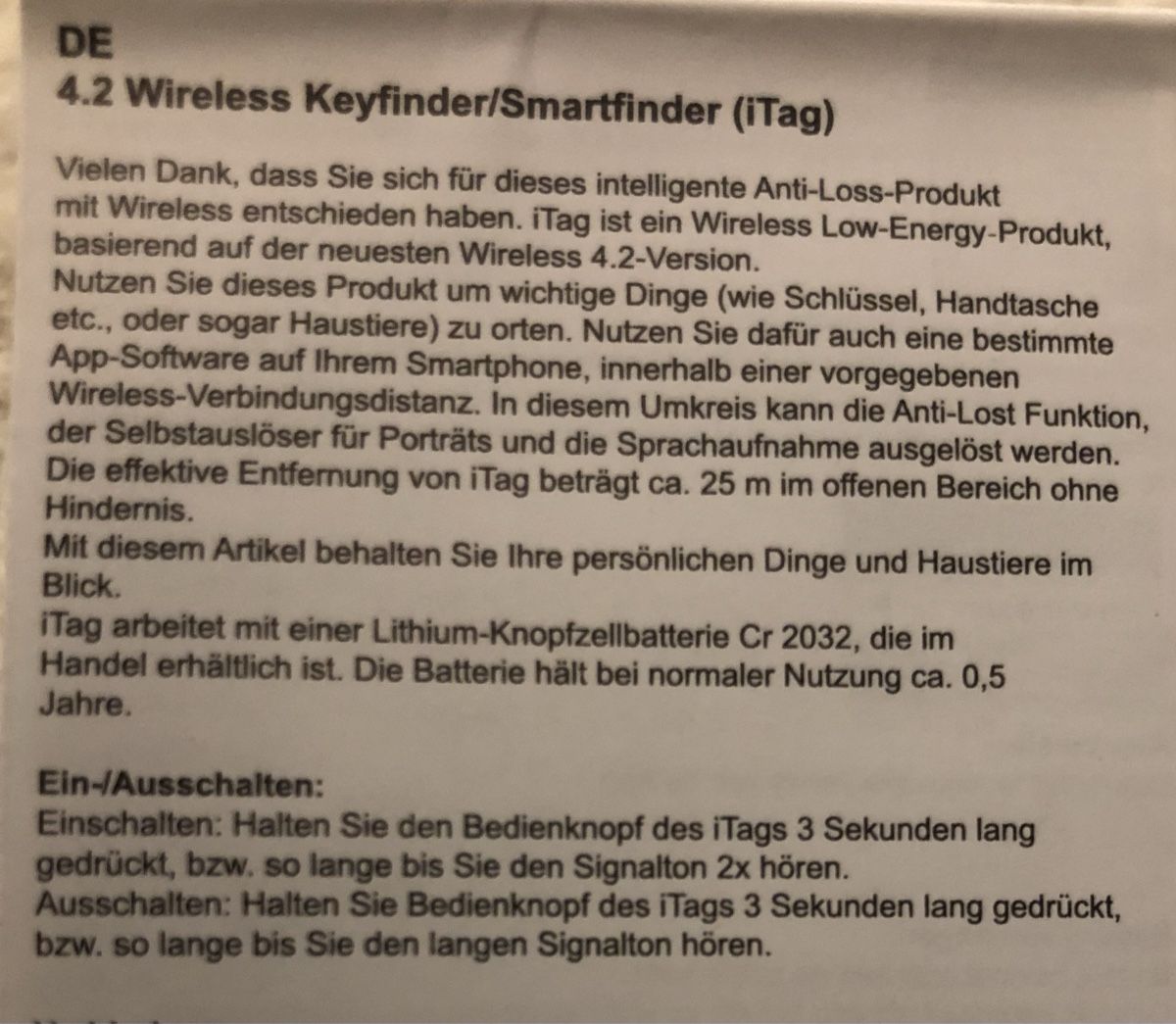 Portachiavi: iTag wireless Keyfinder – Nuovo e nell'imballaggio originale da Pfäffikon SZ venduto da anshaV 2