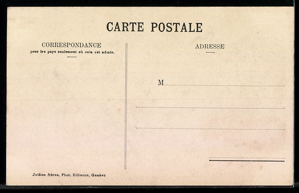 Cartoline postali: AK Versoix, Bise Glaciale – Usato da Berlin venduto da bartko-reher 1