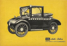 Hanomag Modell 2/12PS Kommissbrot K'w.1925, Auto-Salon-Blatt