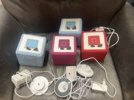 4 Toniebox Set inkl. Ladestationen bunt