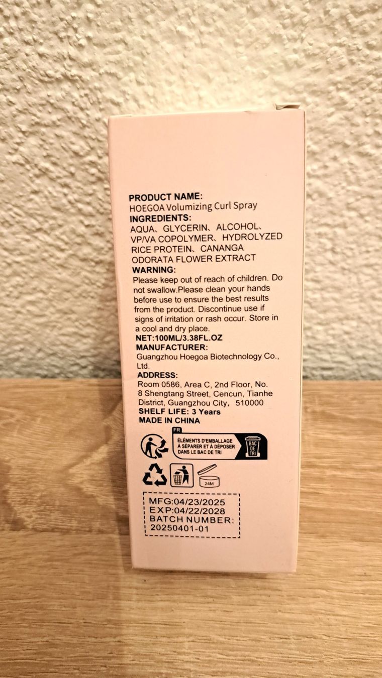 Prodotti per capelli: Hoegoa Volumizing Curl Spray - Lockenspray neu – Nuovo e nell'imballaggio originale da S-chanf venduto da fuffi15 3