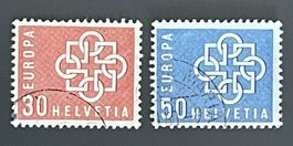1959Europa Briefmarken ʘ 347, 348