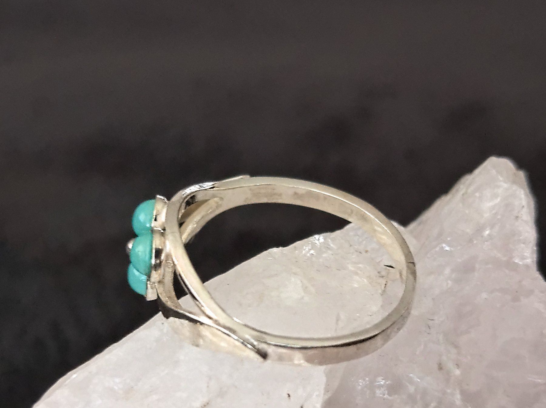 Anelli: Ring Silber mit türkisen Steinen – Usato da Istighofen venduto da Ringparadies 1