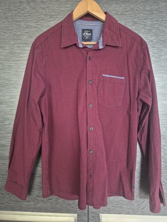 S.Oliver Herren Hemd, Weinrot, Grösse XL Top Zustand