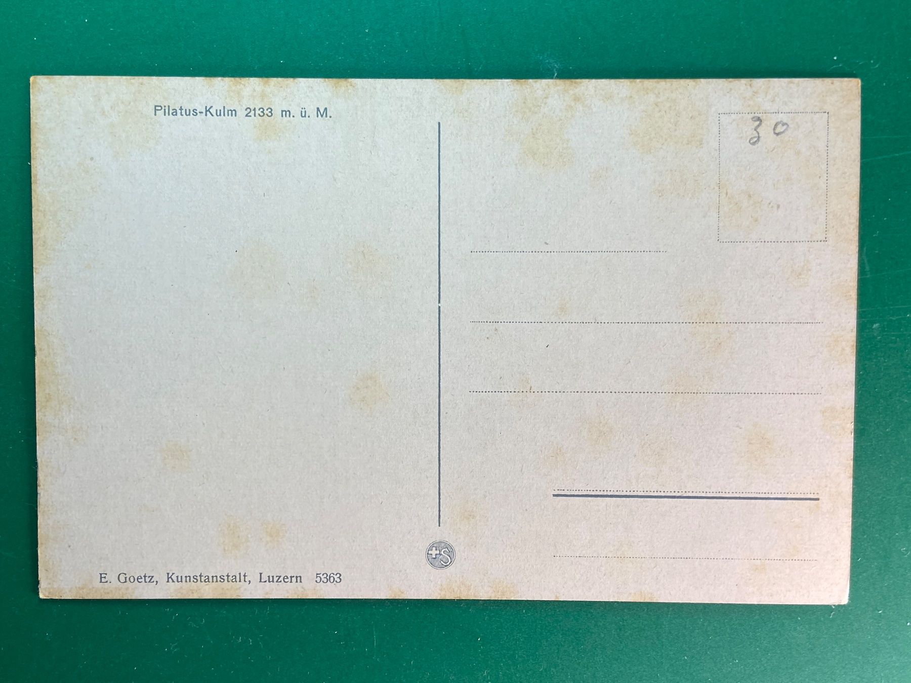 Cartoline postali: Pilatus-Kulm – Usato da Steg VS venduto da _vinci_ 1