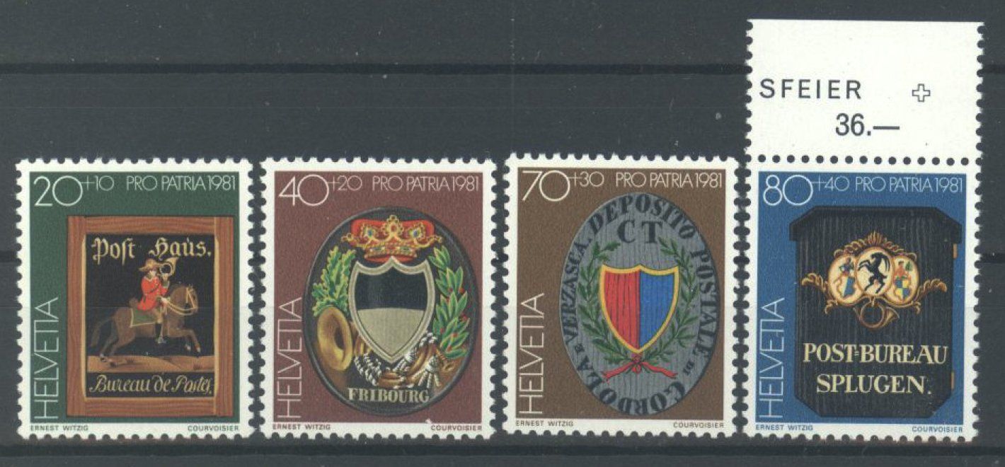 Tutti i francobolli: Pro Patria, 1981 ** – Usato da Willisau venduto da Vollstempel