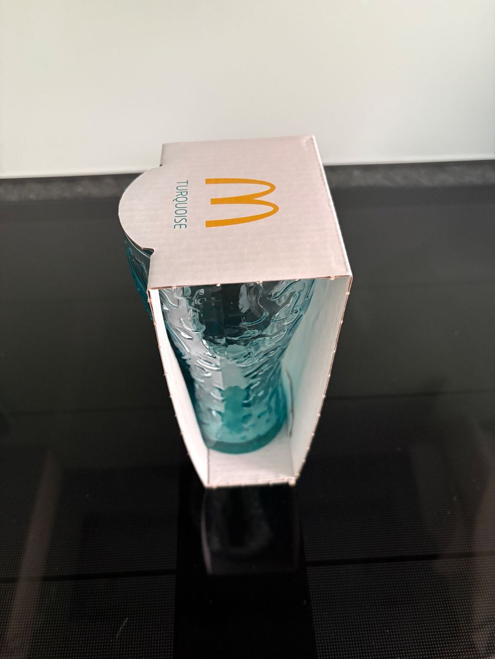 Mc Donald's Bicchieri: McDonalds Glas 2026 türkis – Nuovo e nell'imballaggio originale da Kerzers venduto da chassotce 2