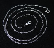 Silber 925 Anker Halskette 49 cm / 1,0 mm