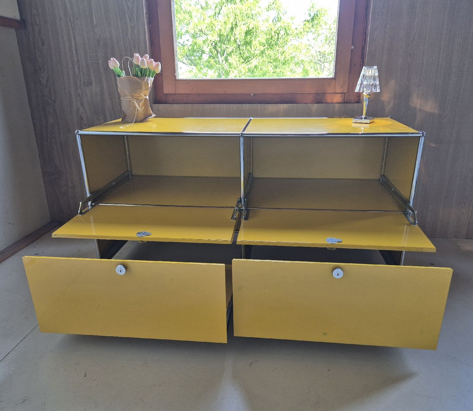 Cassettiere: USM HALLER HIGHBOARD VINTAGE GELB – Usato da Urtenen-Schönbühl venduto da swan777 4